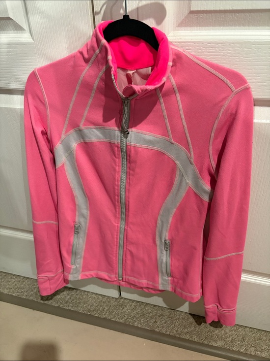 lululemon athletica Other - lululemon athletica Hot Pink and Light Gray Athletic Jacket